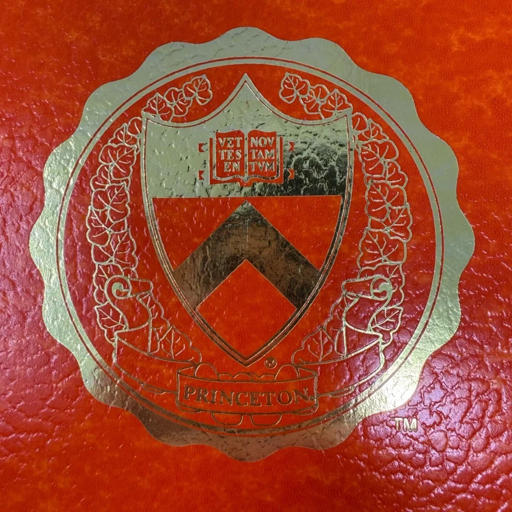 Top Flight Vintage Princeton University College Ruled Orange Spiral Notebook